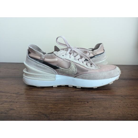 NIKE Women Waffle One SE Pink Leopard Athletic Shoes Size US 7.5 / EU 38.5 - Picture 6 of 9